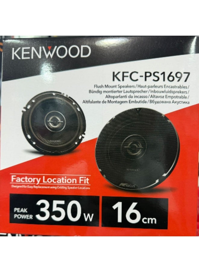 KENWOOD سماعات سيارة كينود KFC-PS1697 6.5 بوصة ثنائية الاتجاه - 100 واط RMS، 350 واط ذروة الطاقة. - Image 2